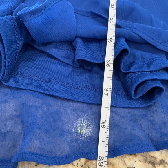 Calvin Klein vibrant blue fit & flare midi dress SZ 10 - Picture 13 of 15